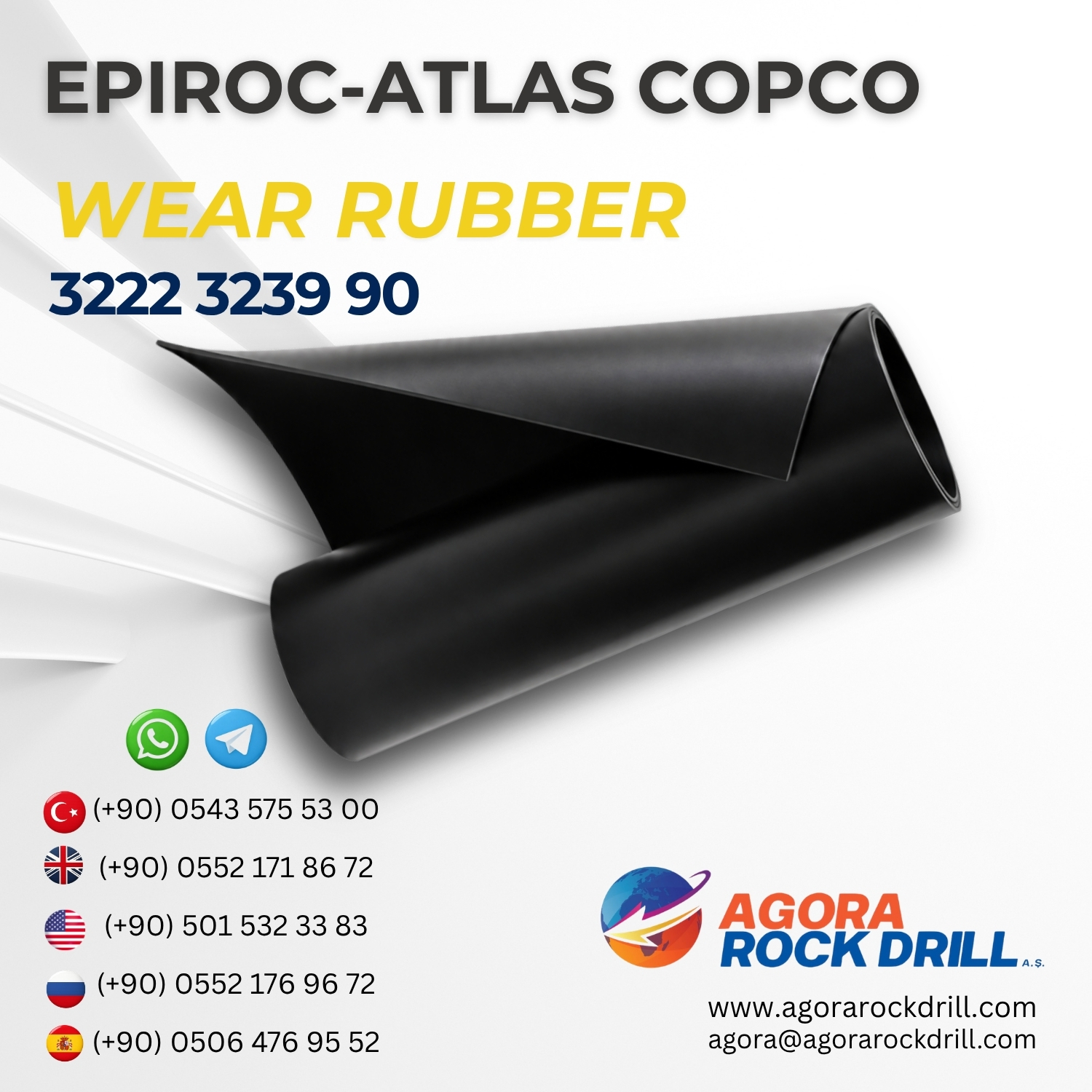 Wear Rubber 3222 3239 90
