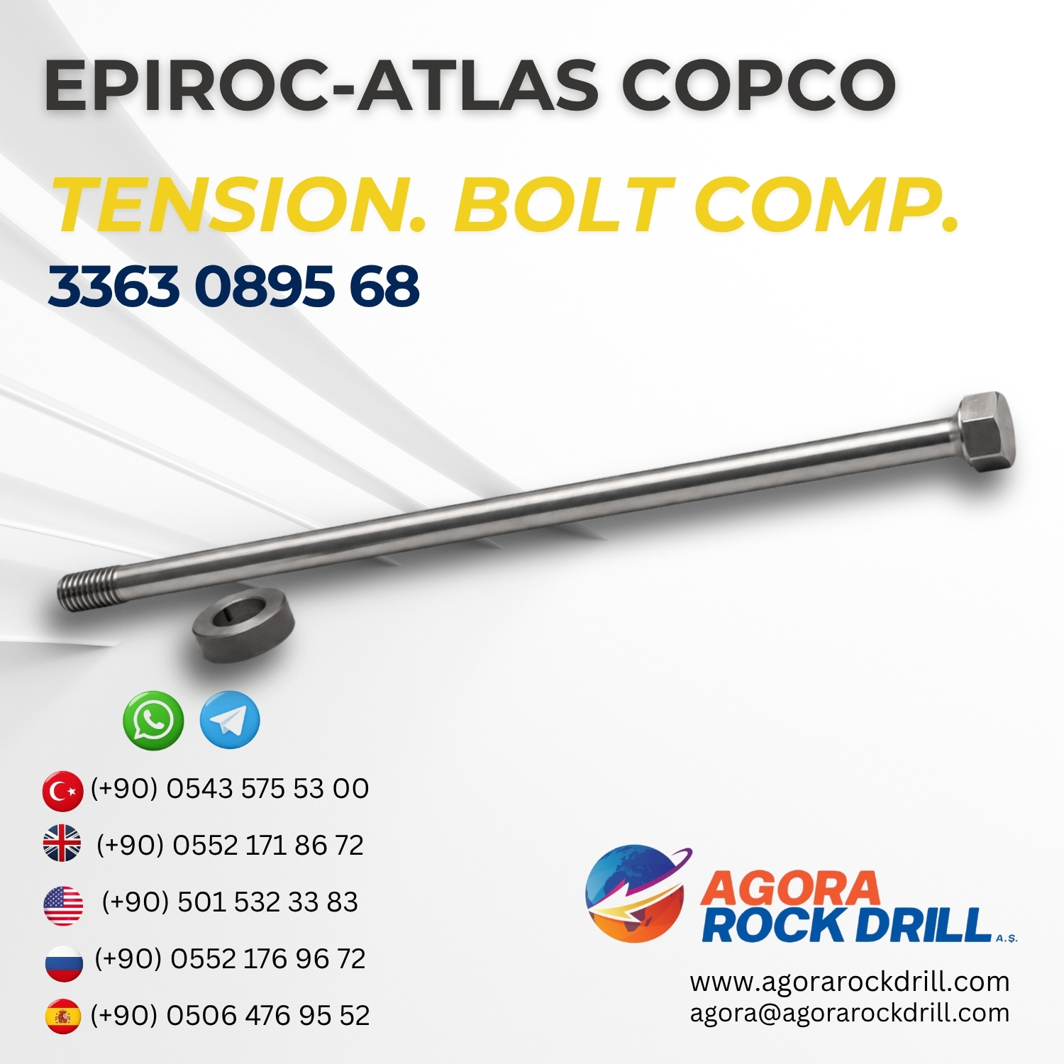 Tensioning Bolt Complete 3363 0895 68